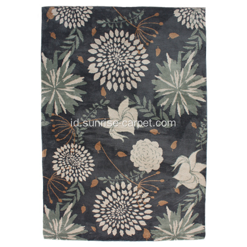 Microfiber karpet dengan sifat desain